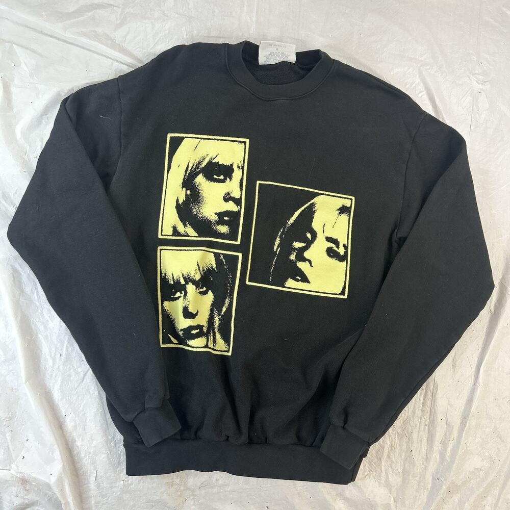 Billie Eilish Happier Than Ever World Tour 2022 Sweatshirt M Black Authentic